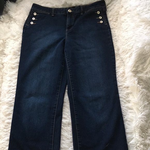 style&co Denim - Style and co high waisted trouser style jeans